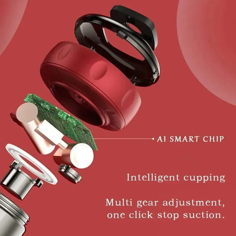Intelligent vacuum cupping massager
