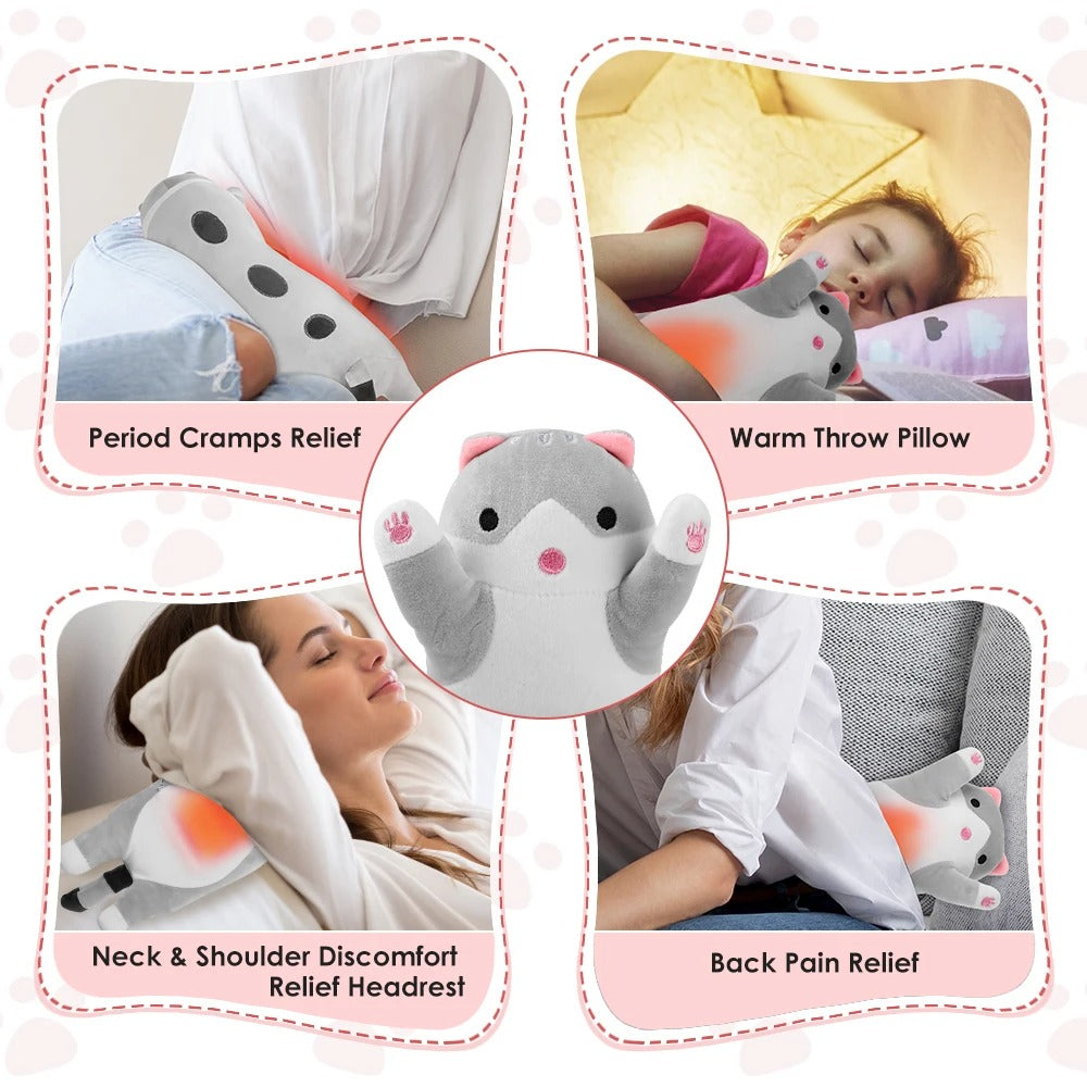 Cute Cat Electric Heating Pillow