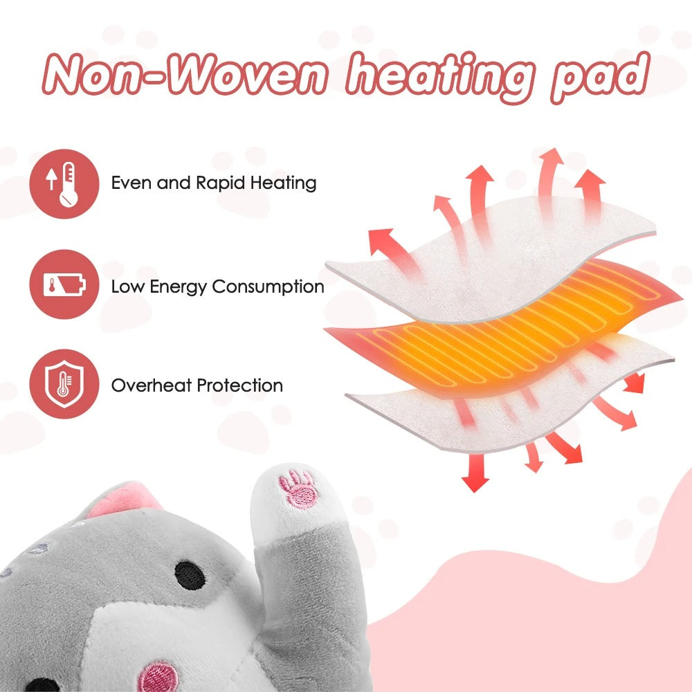 Cute Cat Electric Heating Pillow